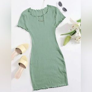 NWOT 21 Saints Ruffled Knit Dress